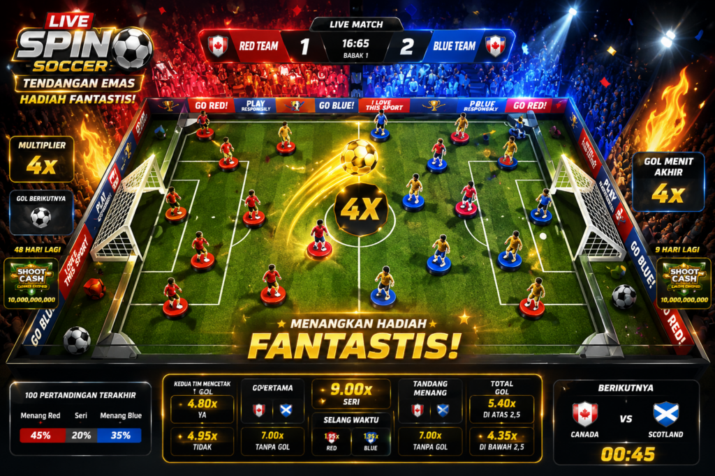 Live Spin Soccer: Tendangan Emas Dengan Hadiah Fantastis