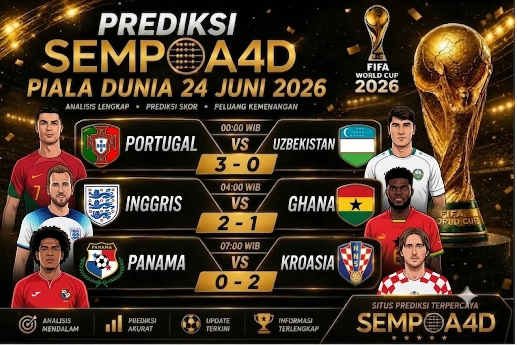 Prediksi Pertandingan 24 Juni 2026 – Match Pilihan